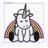 Eenhoorn met Regenboogvleugels Strijkapplicatie Applicatie HKM - 35623